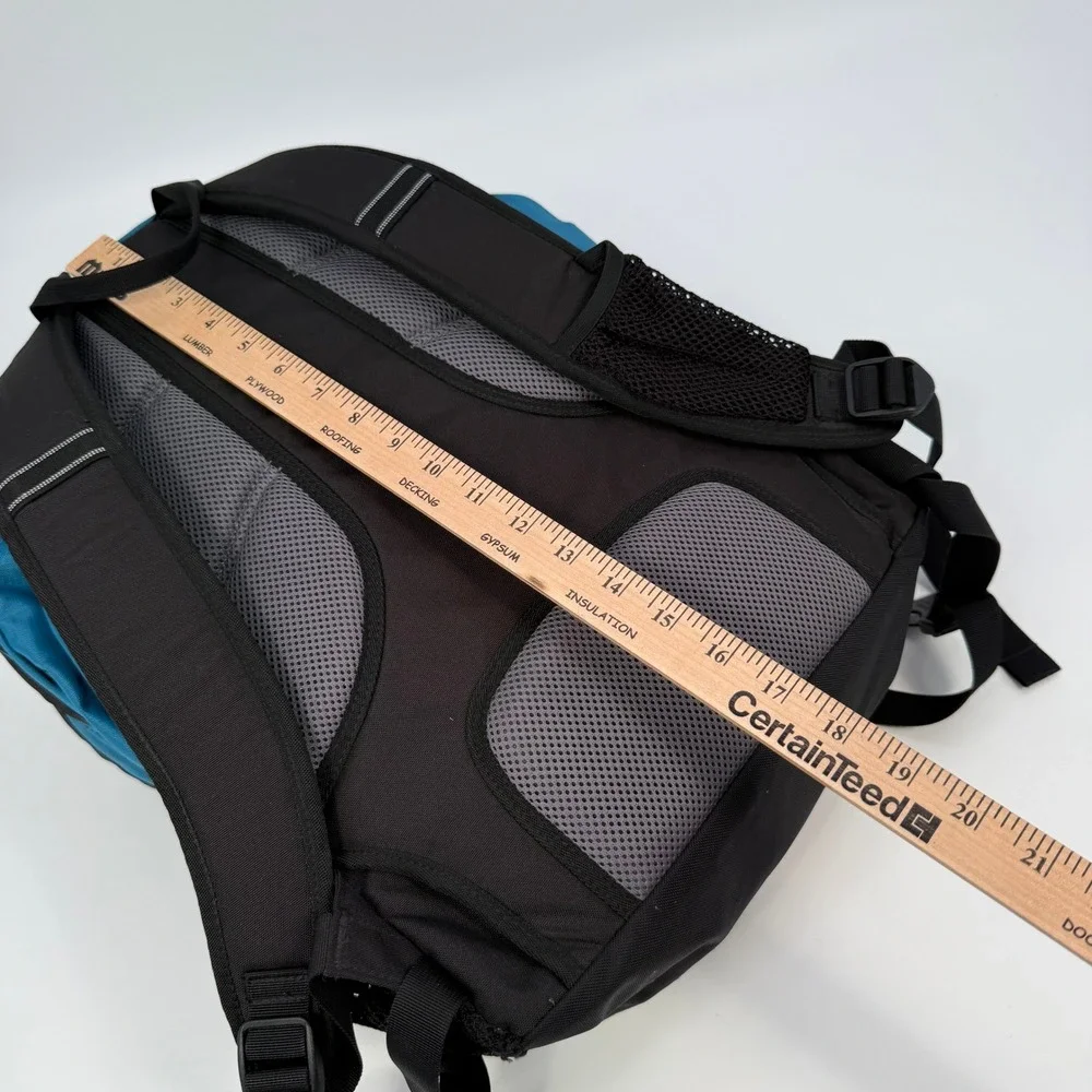 L.L. Bean Original Book Pack Travel School Teal Blue Nylon Backpack